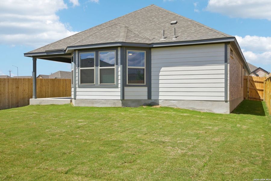 Exterior details and patio area of a home in Kallison Ranch, San Antonio (Image 3).