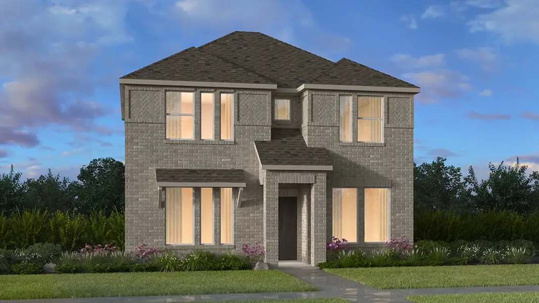 Front exterior of a new home in North Sky Celina, Celina, TX, highlighting curb appeal (Image 1). Front exterior of a new home in North Sky Celina, Celina, TX, highlighting curb appeal (Image 1).