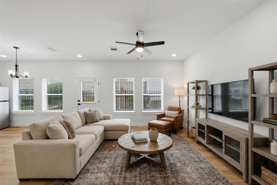 Furnished interior view inside a new home in , Houston (Image 7).