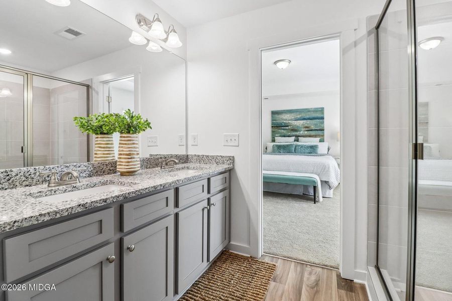 Furnished interior view inside a new home in Robins Estates, Warner Robins (Image 34).