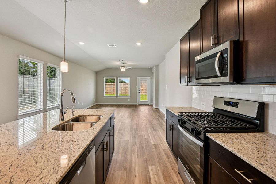 Photo is not of the actual home, but is an inspirational photo of builder’s model home and may depict options, furnishings, and/or decorator features that are not included