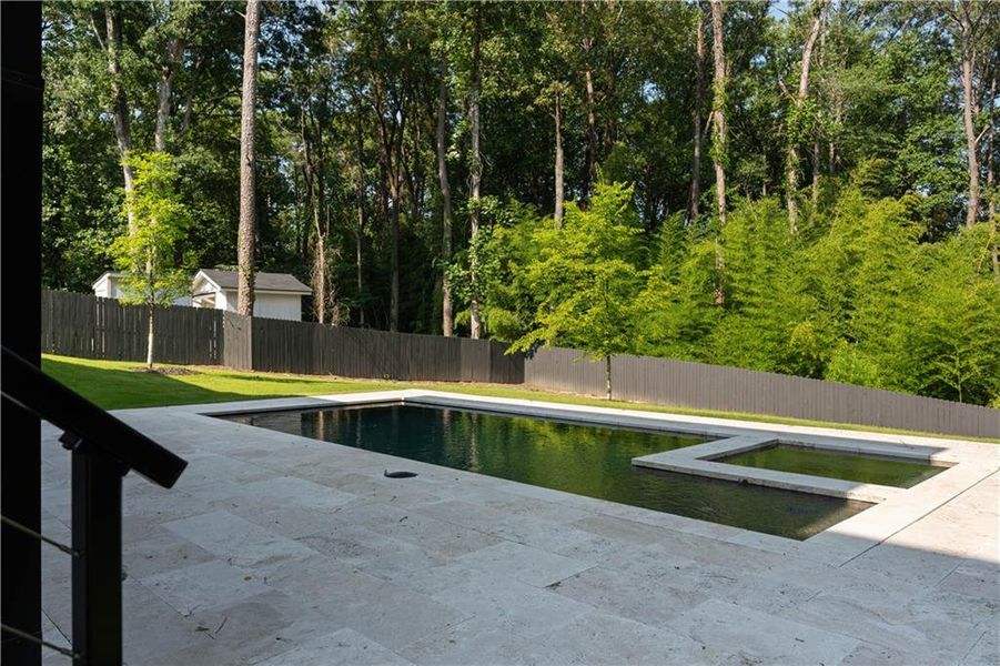 Exterior details and patio area of a home in , Atlanta (Image 2). Exterior details and patio area of a home in , Atlanta (Image 2).