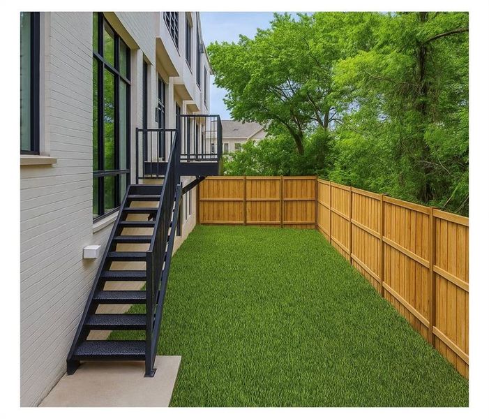 Exterior details and patio area of a home in , Dallas (Image 23).