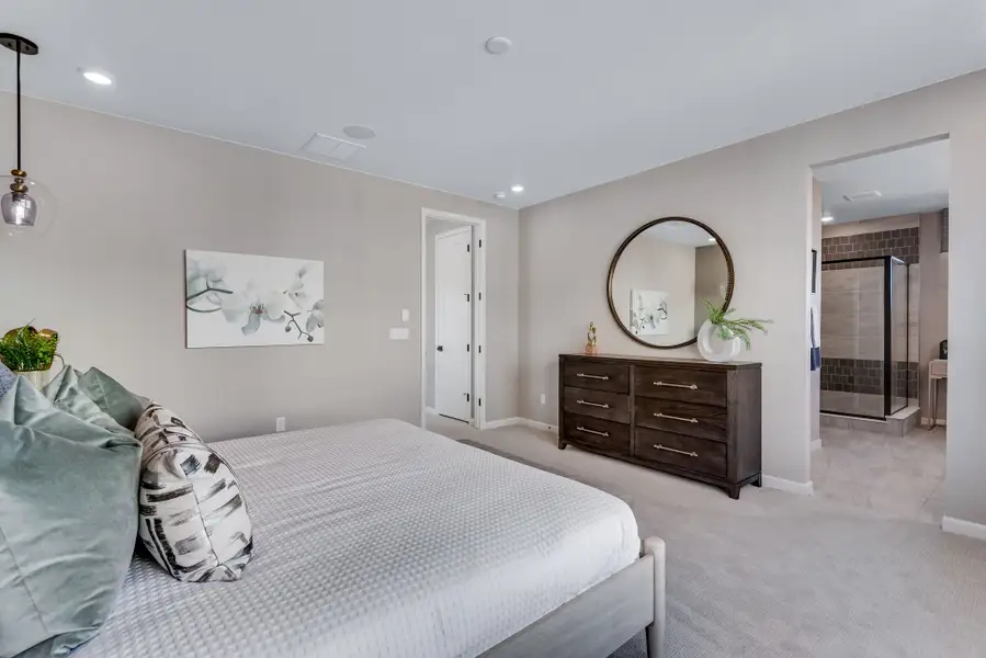 Furnished interior view inside a new home in Reunion, Commerce City (Image 24). Furnished interior view inside a new home in Reunion, Commerce City (Image 24).