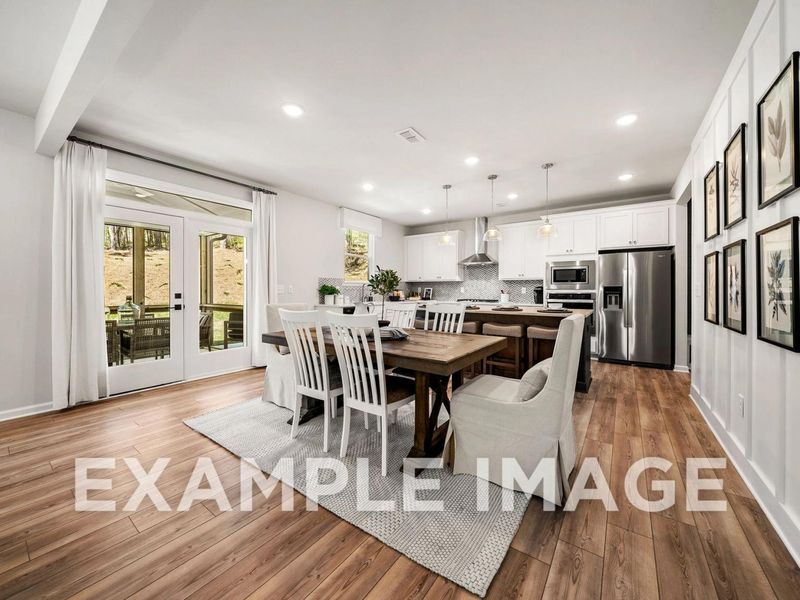 Representative furnished interior of a home built from the The Hickory B by Davidson Homes LLC in Melody Lakeside Estates, Buford (Image 16).