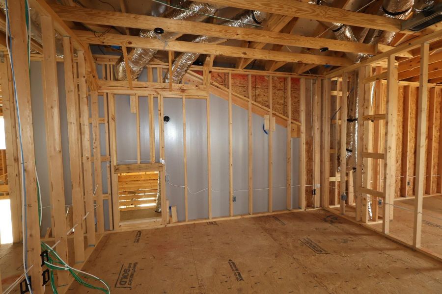 In-progress construction of a new home in Dunham Pointe, Cypress, TX (Image 21).