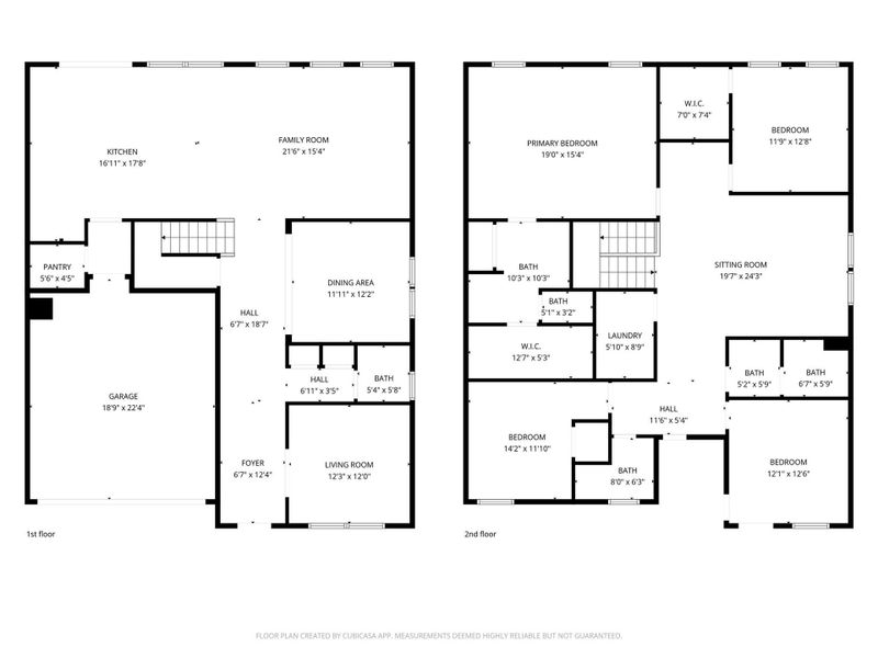 2D floor plan layout of this home in Lakeside Glen, York, SC (Image 5).