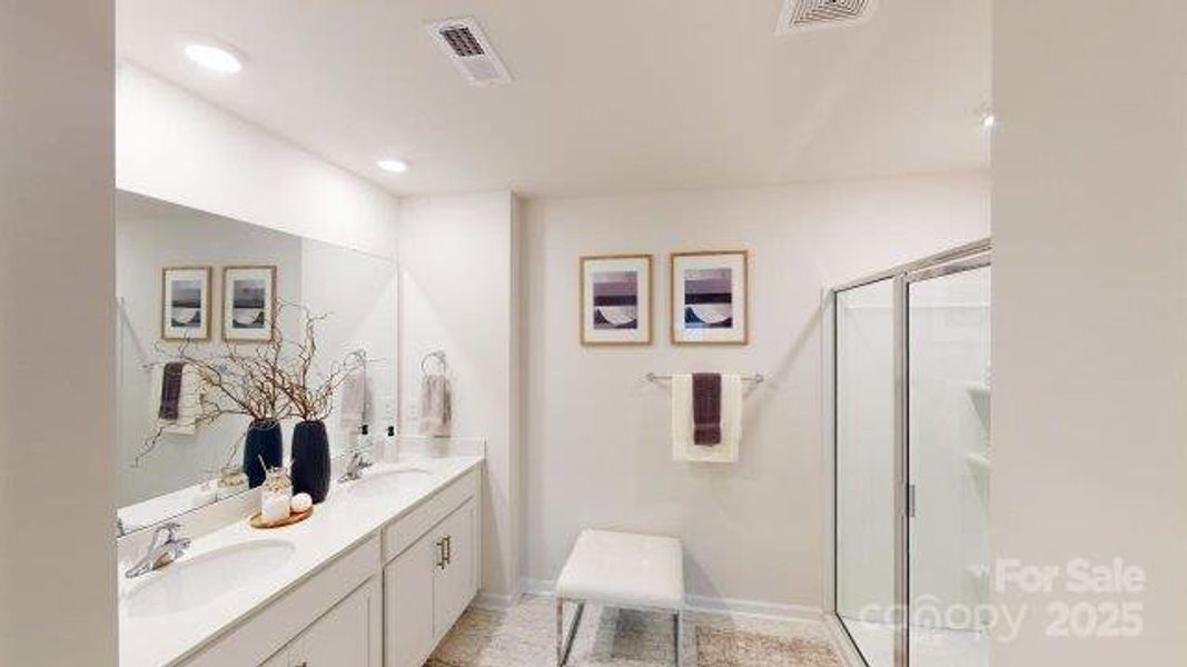 Furnished interior view inside a new home in Falls at Hickory, Hickory (Image 39).