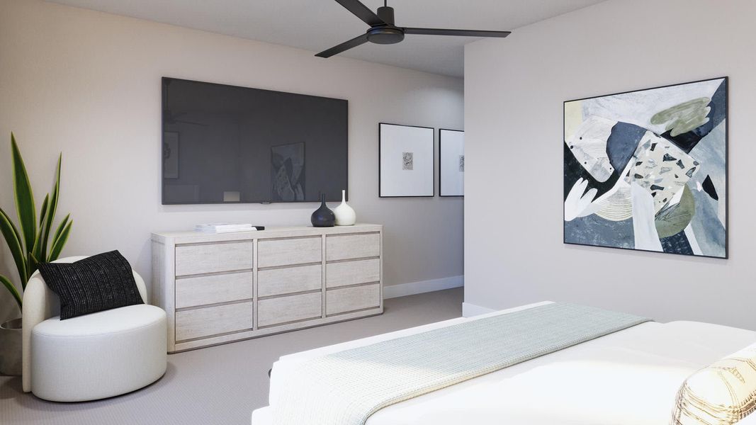 Primary Bedroom | Nicolas | Sage Collection – Freedom at Anthem in Kyle, TX by Landsea Homes