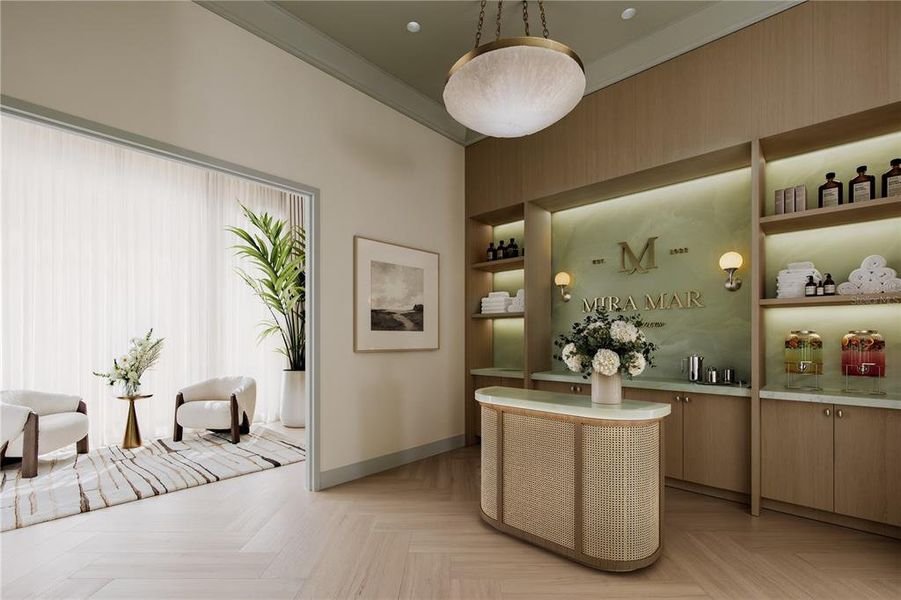 Furnished interior view inside a new home in , Sarasota (Image 12).