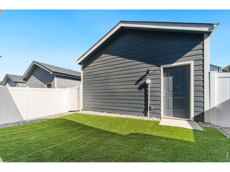 Exterior details and patio area of a home in Liberty Draw, Evans (Image 4).