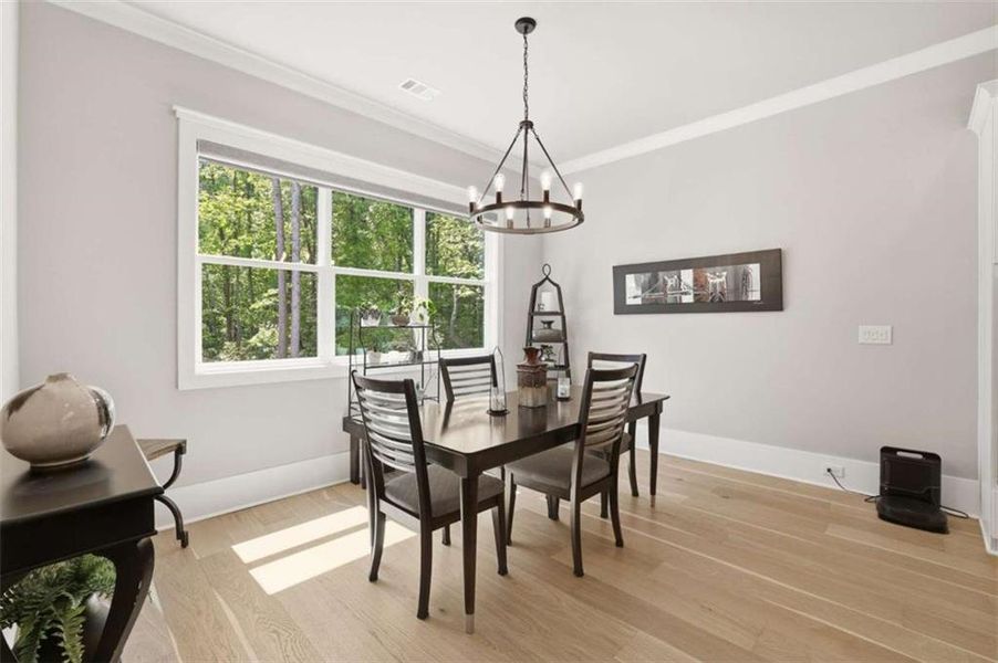 Furnished interior view inside a new home in , Clarkesville (Image 45).
