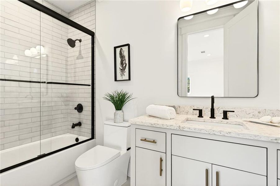 Furnished interior view inside a new home in , Atlanta (Image 36).