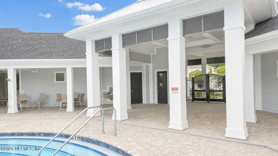 Exterior details and patio area of a home in , St. Johns (Image 24).