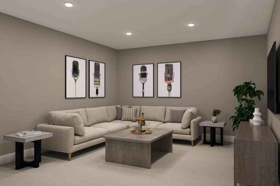 Furnished interior view inside a new home in The Arbor At Pecan Ridge, Fulshear (Image 18).