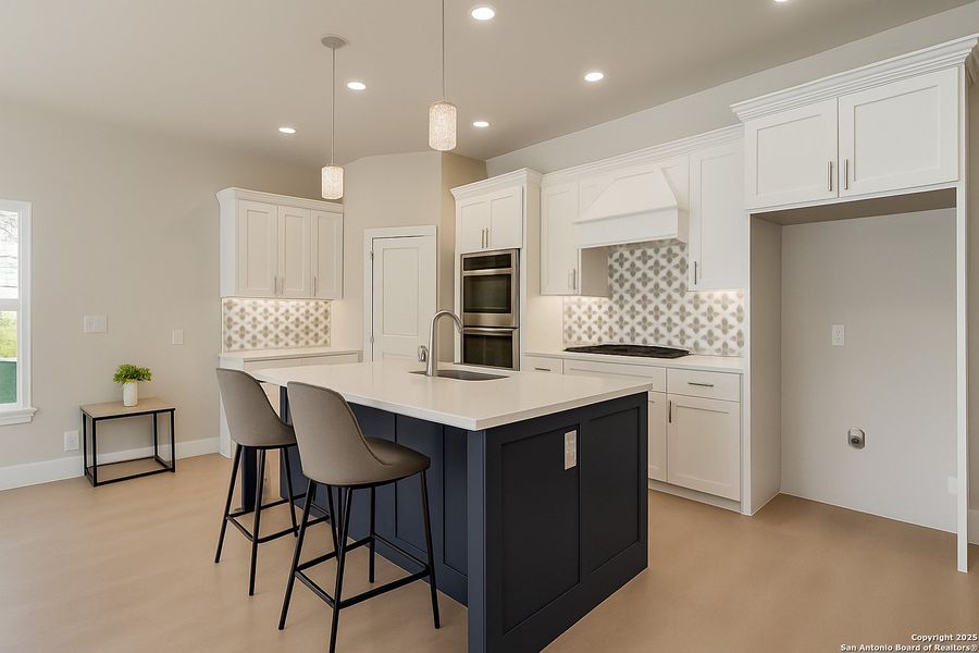 Furnished interior view inside a new home in , New Braunfels (Image 8).