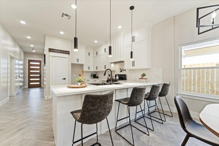 Furnished interior view inside a new home in , La Porte (Image 11).