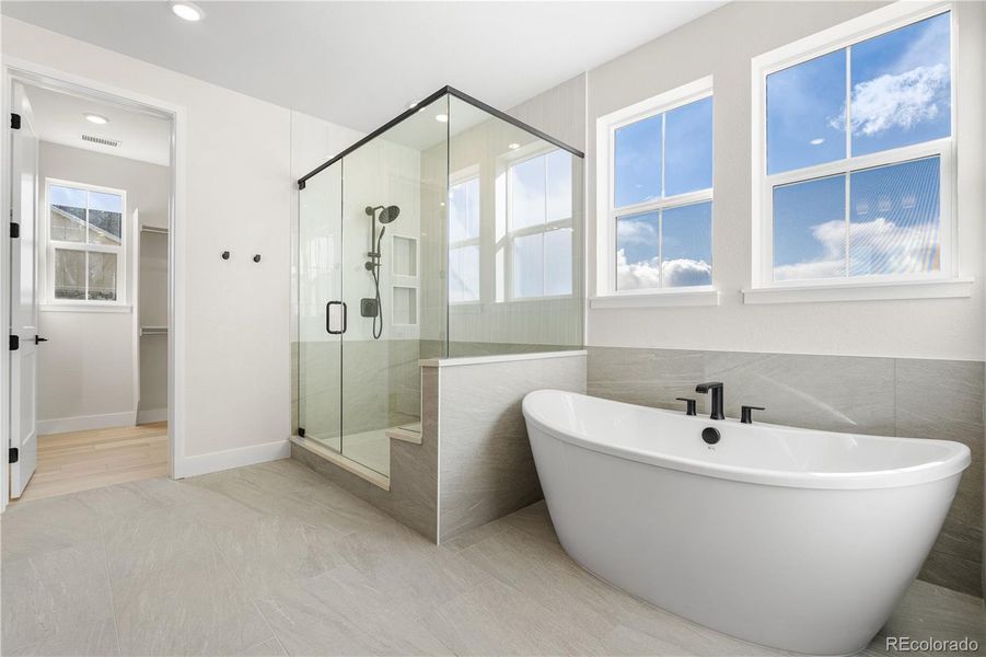 Furnished interior view inside a new home in Gallery at The Canyons, Castle Pines (Image 31).