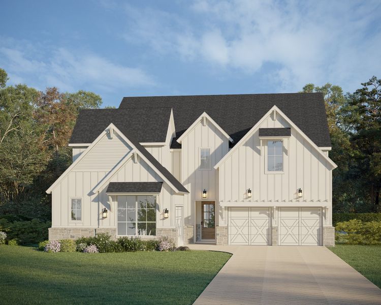 Plan 609 Elevation J w/ Stone Plan 609 Elevation J w/ Stone