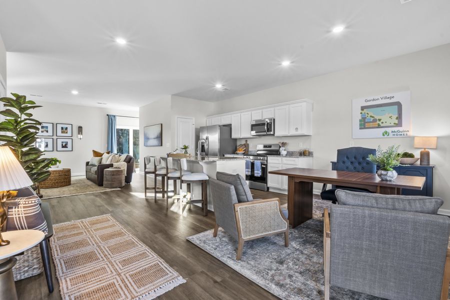 Representative furnished interior of a home built from the Hickory by McGuinn Homes in Greenlawn Village, Columbia (Image 4).