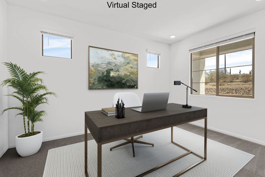 Furnished interior view inside a new home in Silverbell Ridge, Marana (Image 10).