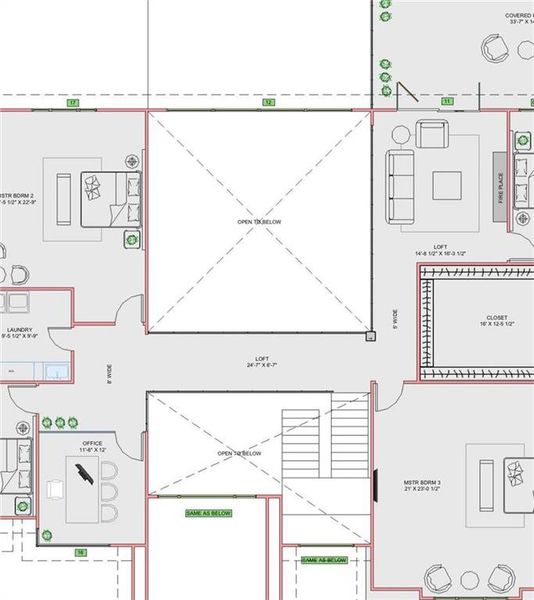 2D floor plan layout of this home in , Buford, GA (Image 6).