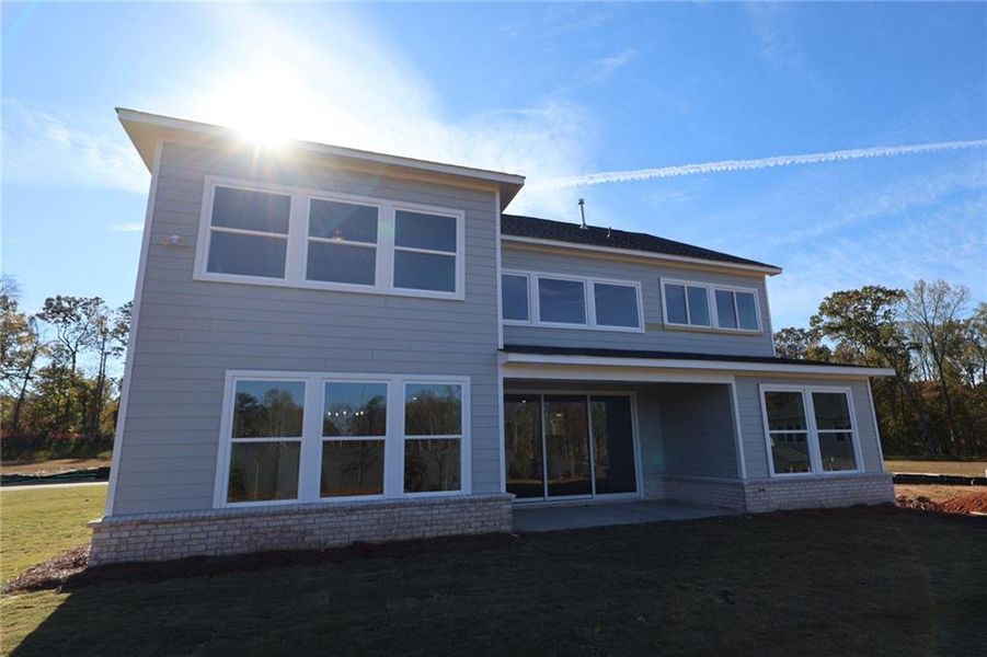 Exterior details and patio area of a home in Settingdown Farms, Cumming (Image 2).