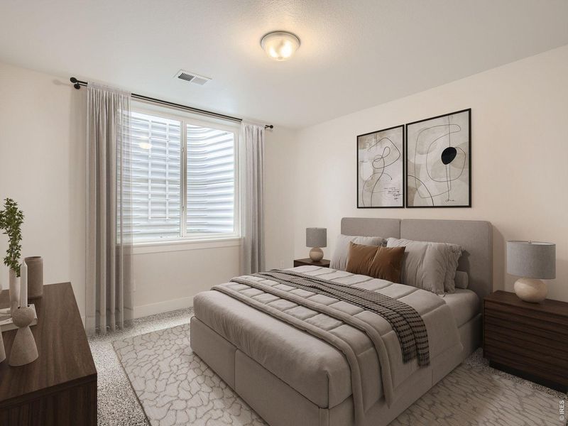 Furnished interior view inside a new home in RainDance, Windsor (Image 6).
