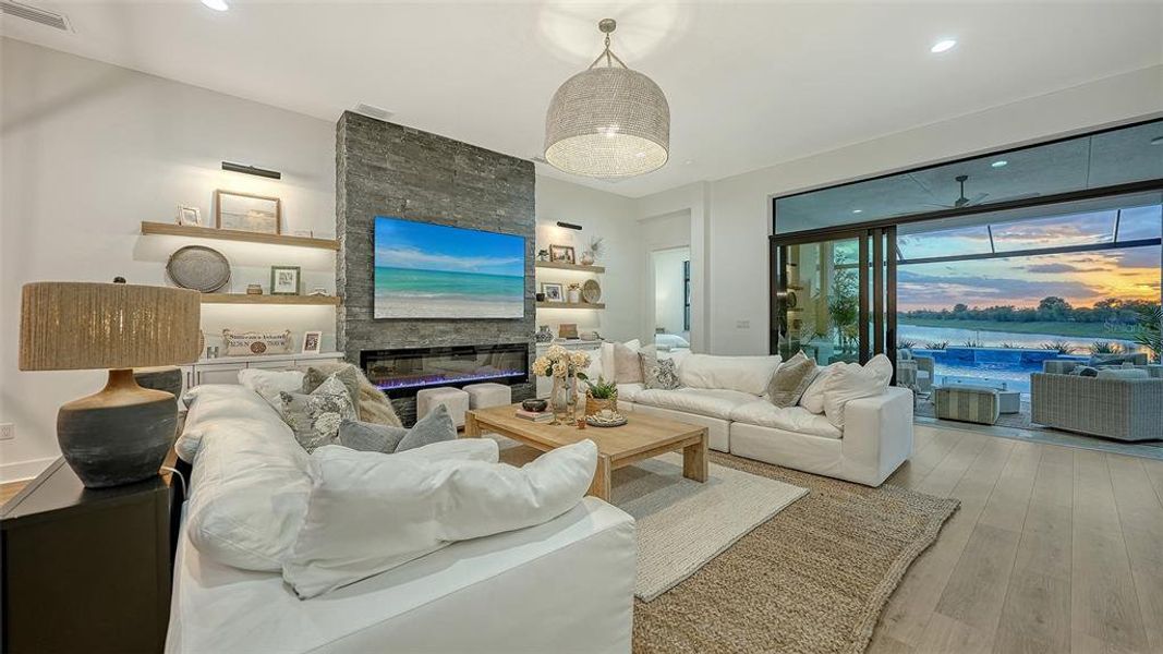 Furnished interior view inside a new home in , Sarasota (Image 7).