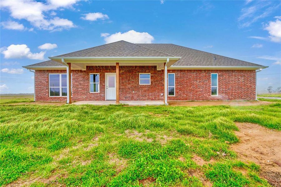 Exterior details and patio area of a home in , Blossom (Image 3). Exterior details and patio area of a home in , Blossom (Image 3).