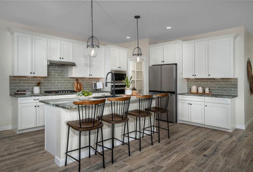 Representative furnished interior of a home built from the Citrus by Landsea Homes in El Cidro, Goodyear (Image 6). Representative furnished interior of a home built from the Citrus by Landsea Homes in El Cidro, Goodyear (Image 6).