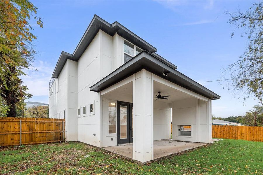 Exterior details and patio area of a home in , Dallas (Image 22). Exterior details and patio area of a home in , Dallas (Image 22).