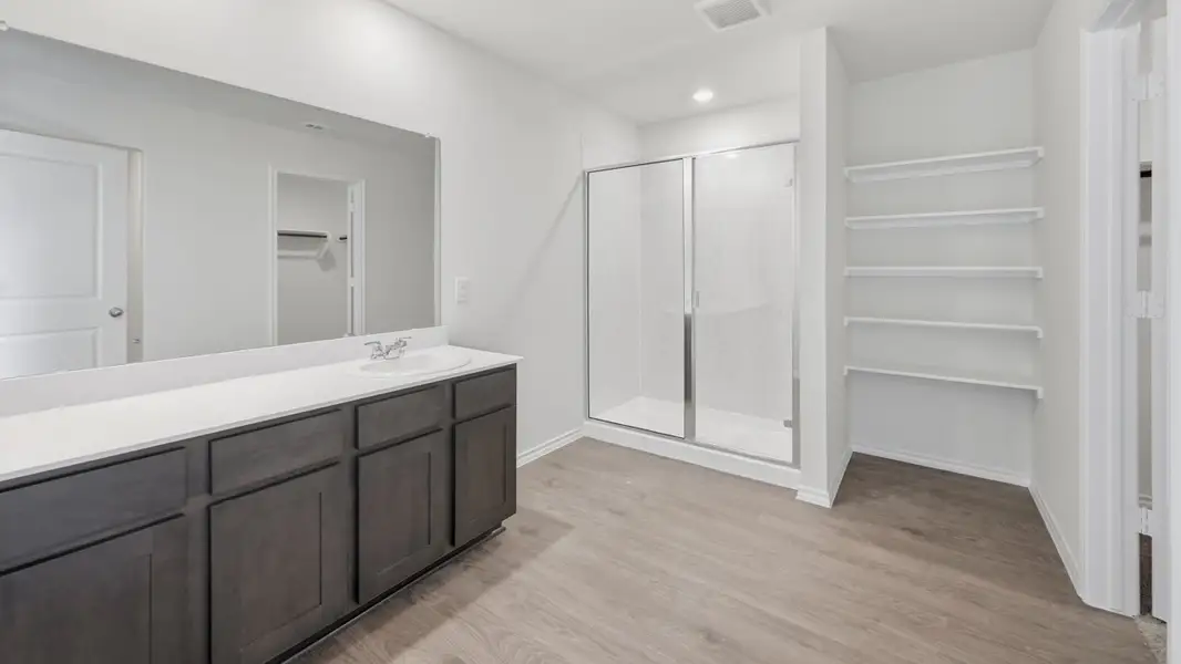 Furnished interior view inside a new home in Frontier Pointe, Princeton (Image 4). Furnished interior view inside a new home in Frontier Pointe, Princeton (Image 4).