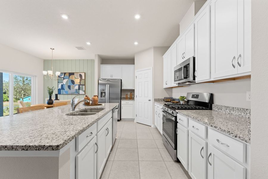 Kitchen of The Juniper at Country Club Estates