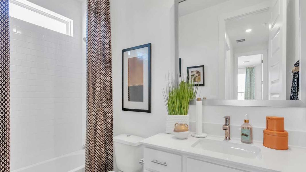 Furnished interior view inside a new home in Rosenbusch Ranch, Leander (Image 29).
