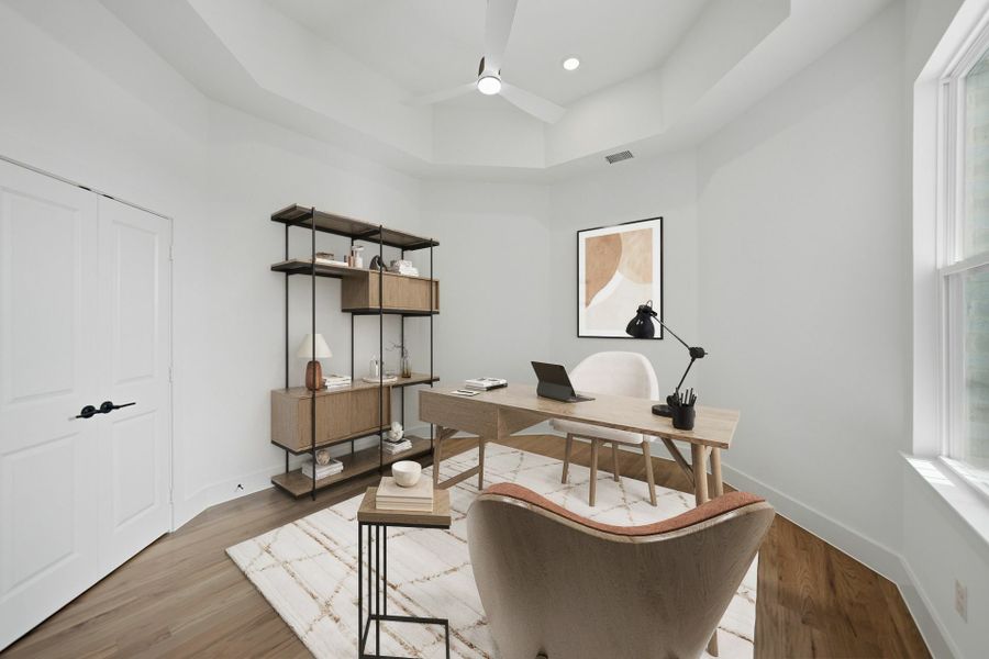 Furnished interior view inside a new home in Park Place - 80' Lots, Prosper (Image 20). Furnished interior view inside a new home in Park Place - 80' Lots, Prosper (Image 20).