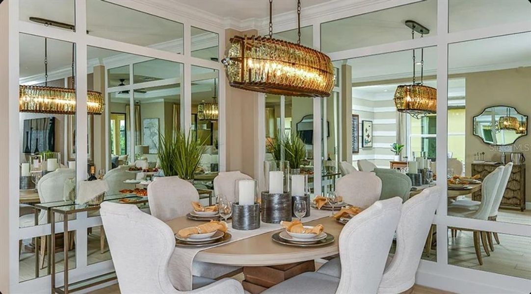 Furnished interior view inside a new home in Esplanade at Wiregrass Ranch, Wesley Chapel (Image 11). Furnished interior view inside a new home in Esplanade at Wiregrass Ranch, Wesley Chapel (Image 11).