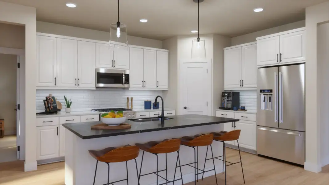 Furnished interior view inside a new home in Freedom at Anthem, Kyle (Image 7).