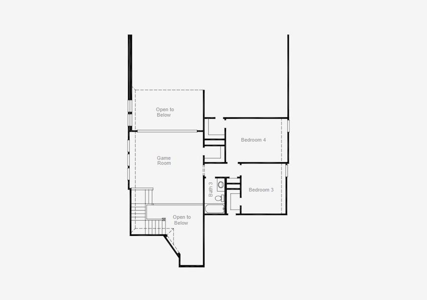 2D floor plan layout of this home in Painted Tree, McKinney, TX (Image 5). 2D floor plan layout of this home in Painted Tree, McKinney, TX (Image 5).