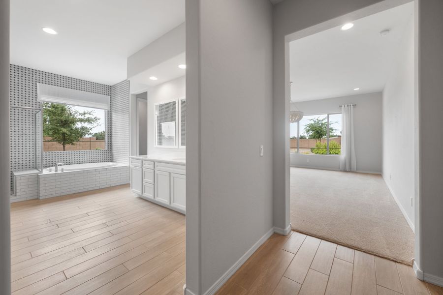 Spacious, unfurnished interior of a new home in Harvest - Enchantment Series, Queen Creek (Image 45).