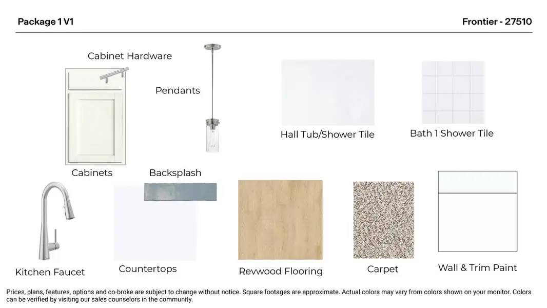 Sample of building materials used in homes in Frontier, Mustang Ridge (Image 3). Sample of building materials used in homes in Frontier, Mustang Ridge (Image 3).