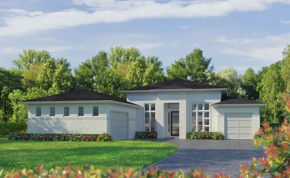 Representative exterior photo of a completed home built from the Kelli by ICI Homes in Wellen Park, Venice, FL (Image 3).