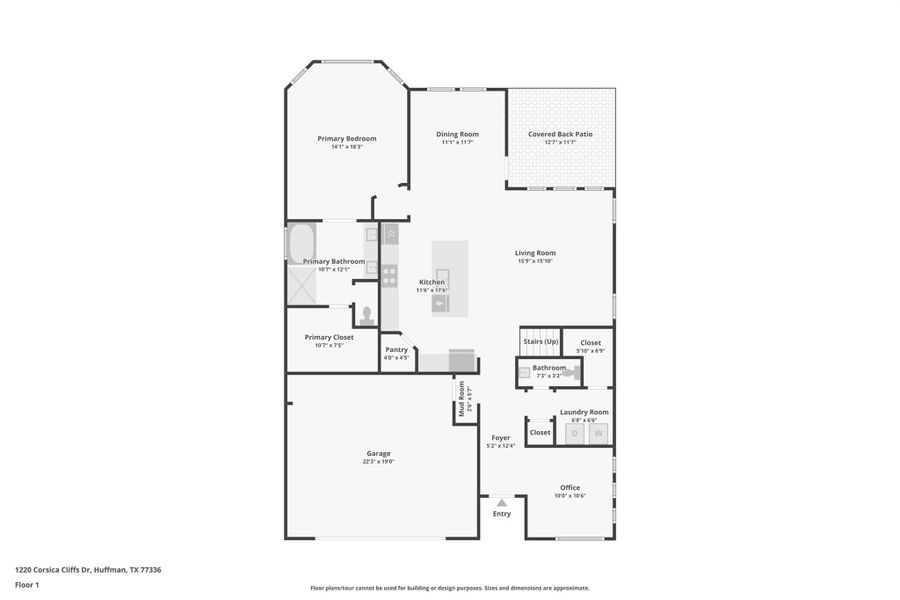 2D floor plan layout of this home in Riviera Pines - Classic Series, Huffman, TX (Image 5). 2D floor plan layout of this home in Riviera Pines - Classic Series, Huffman, TX (Image 5).