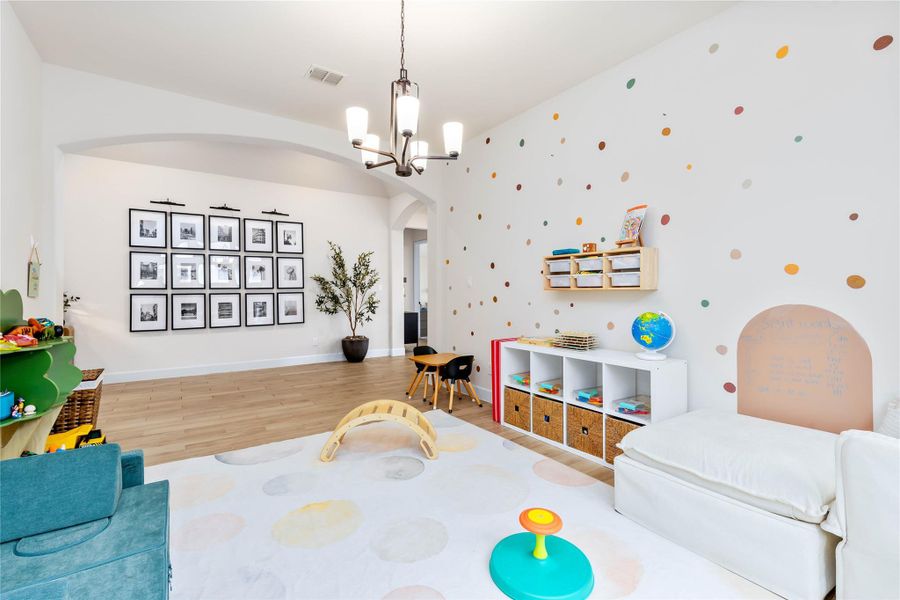 Furnished interior view inside a new home in Marvida, Cypress (Image 14).