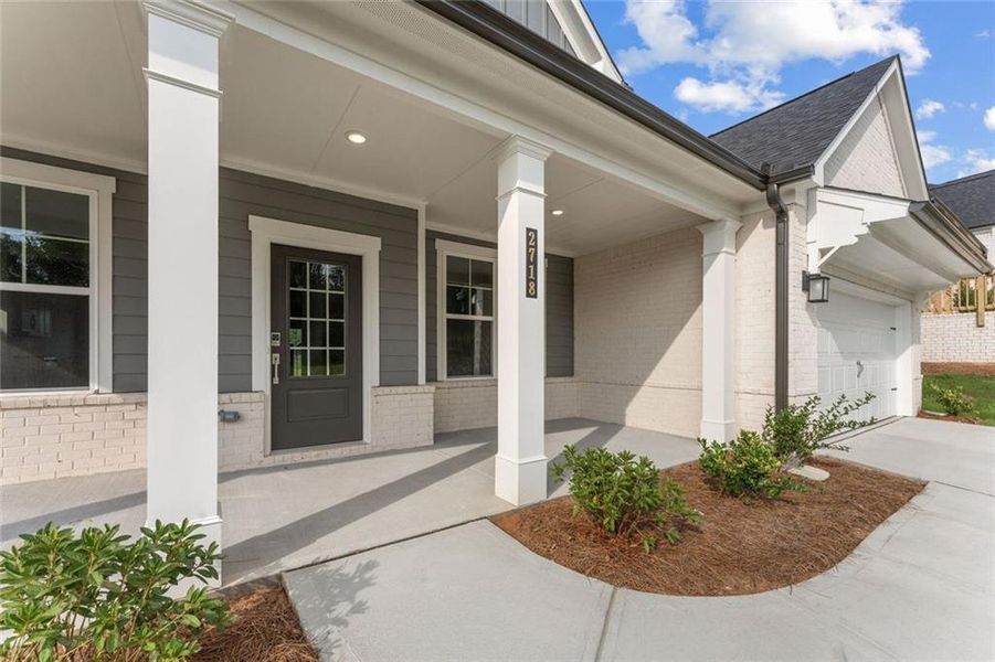 Exterior details and patio area of a home in The Estates at Gainesville Township, Gainesville (Image 4). Exterior details and patio area of a home in The Estates at Gainesville Township, Gainesville (Image 4).