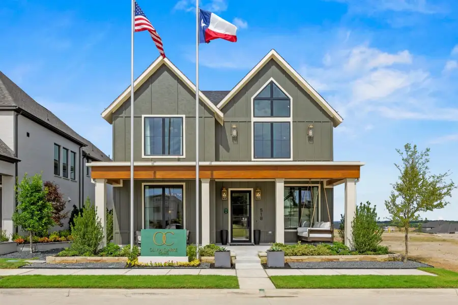 Representative exterior photo of a completed home built from the Carmichael by Olivia Clarke Homes in Uptown Celina, Celina, TX (Image 2). Representative exterior photo of a completed home built from the Carmichael by Olivia Clarke Homes in Uptown Celina, Celina, TX (Image 2).