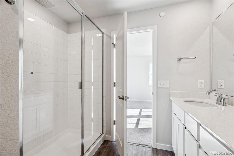 Furnished interior view inside a new home in Legato, Commerce City (Image 9). Furnished interior view inside a new home in Legato, Commerce City (Image 9).