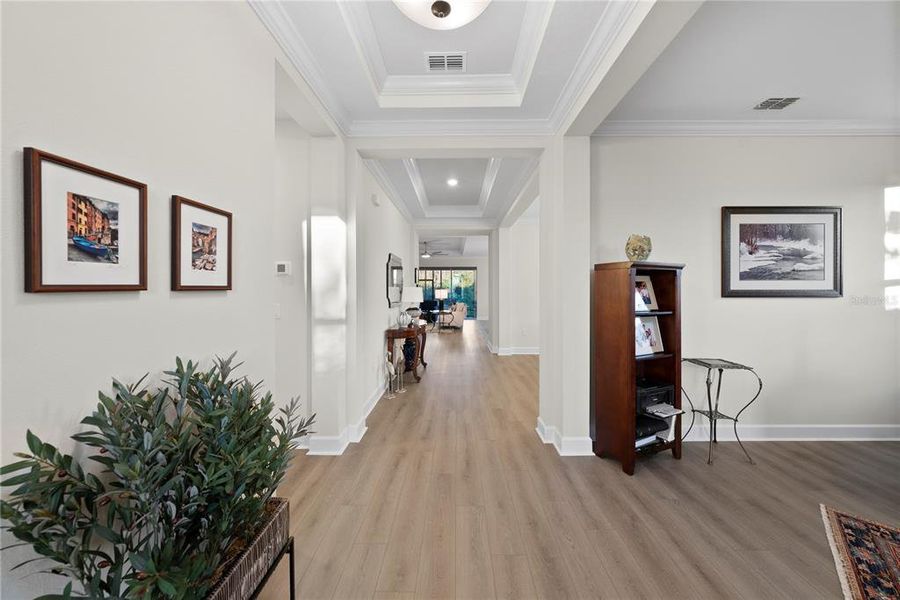 Furnished interior view inside a new home in Esplanade at Wiregrass Ranch, Wesley Chapel (Image 9).