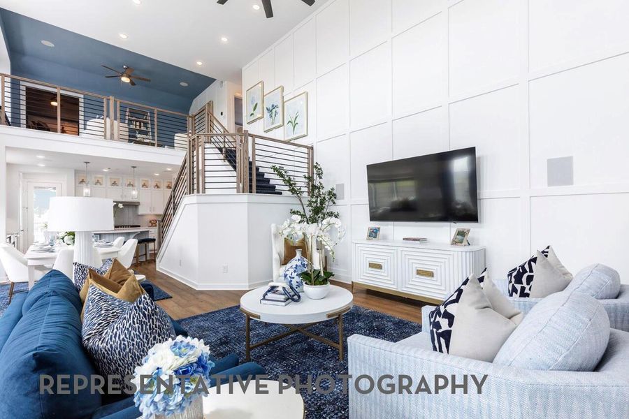 Furnished interior view inside a new home in Pomona, Manvel (Image 18).