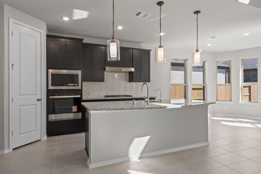 Furnished interior view inside a new home in The Trails, New Caney (Image 9).